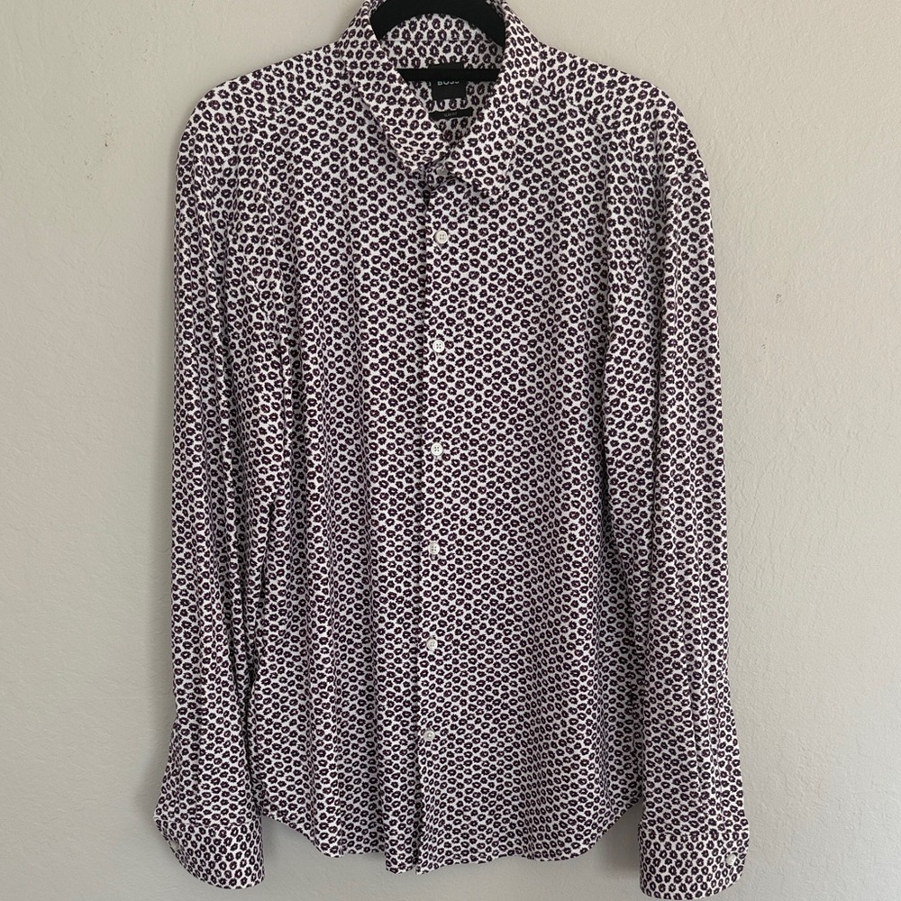 Boss slim fit button-down shirt